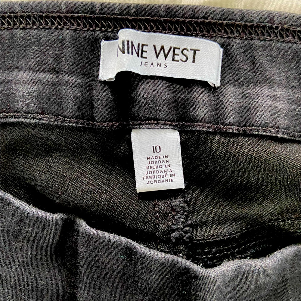 Nine West ladies soft stretch pull on black jeans size 10 - Picture 7 of 7